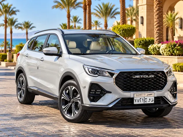Hurghada airport transfer car – Jetour SUV front view