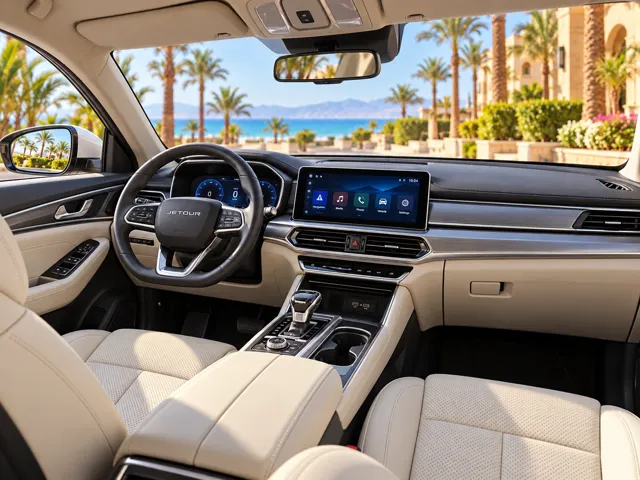 Clean, odour-free interior of Bebo's car